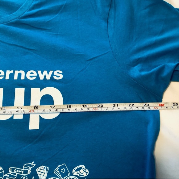 💜3/$30 Unisex 3X Turquoise Poker News Cup T shirt - Picture 4 of 8